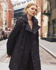 Derjon Trench Coat - Gamay Serpent Print