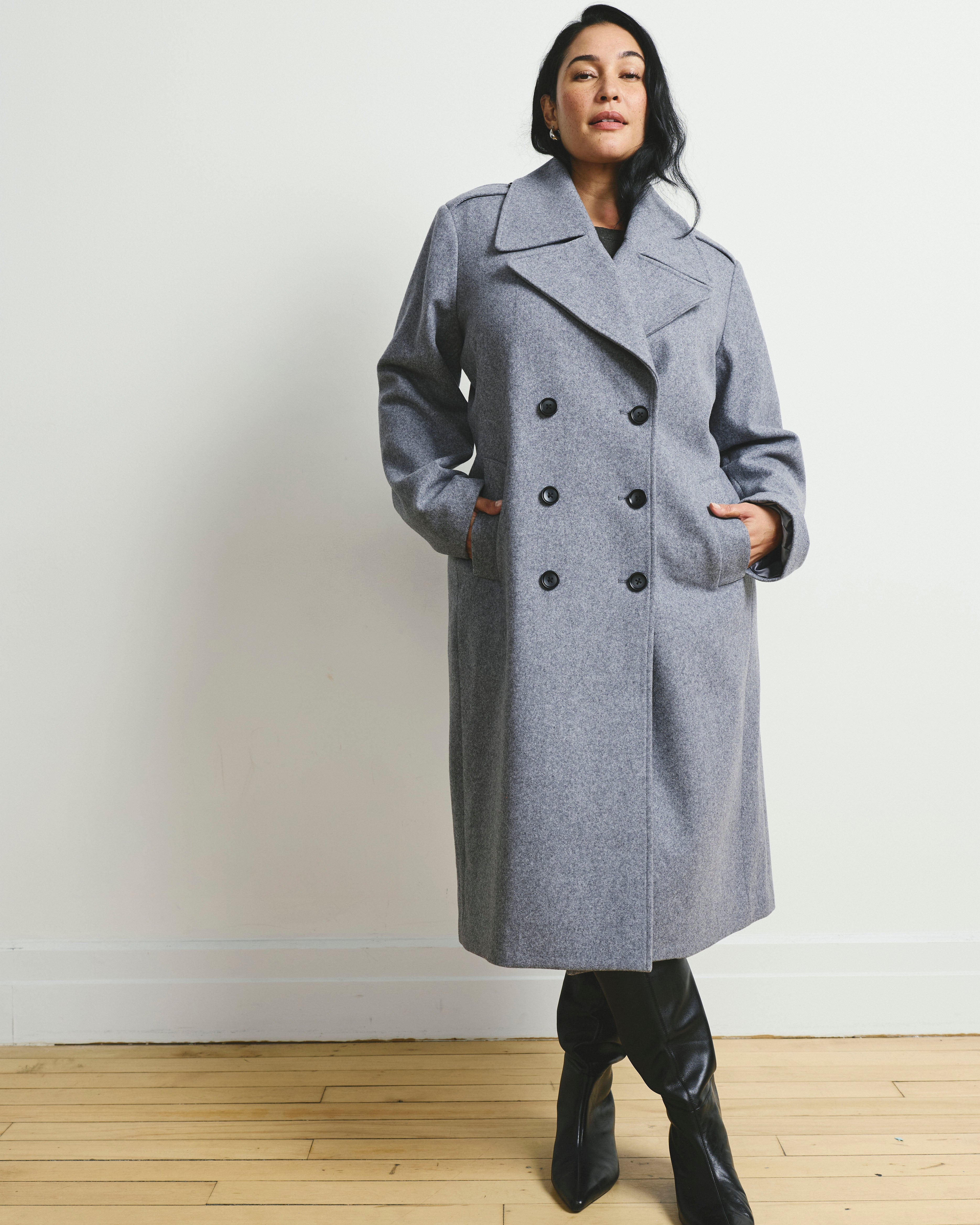 Callaghan Wool Blend Coat - Barcarolle Gray