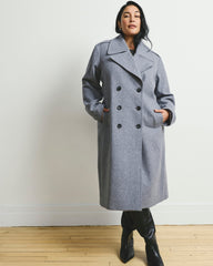 Callaghan Wool Blend Coat - Barcarolle Gray