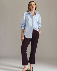 Amaya Ponte Kick Flare Pants - Gamay