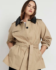 Freya Trench Coat - Khaki
