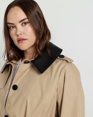 Freya Trench Coat - Khaki