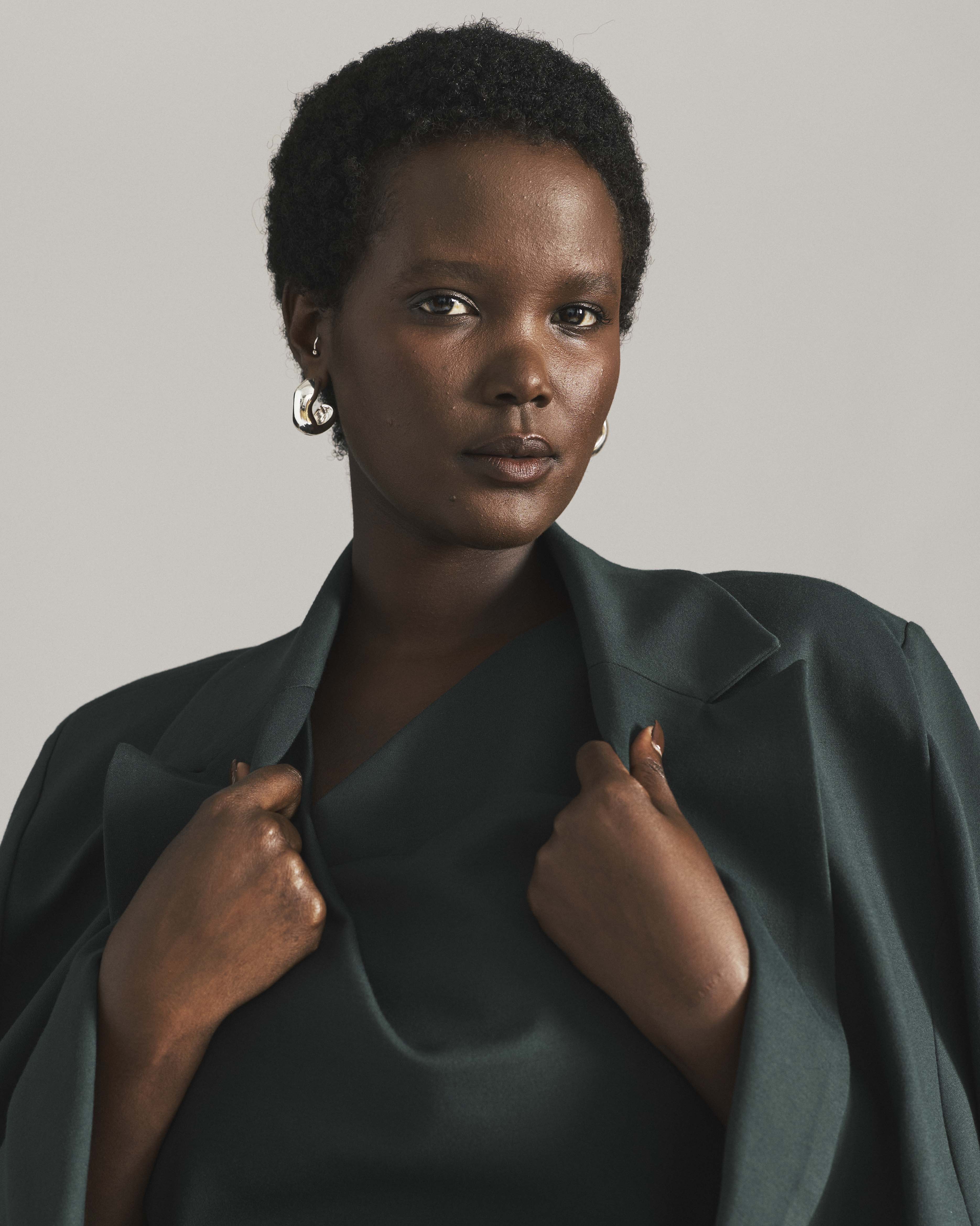Bianca Double Breasted Ponte Blazer - Green Gemstone