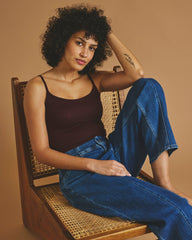 Cloud Rib Camisole - Black Cherry
