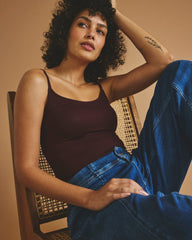 Cloud Rib Camisole - Black Cherry