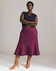 Carla Ponte Skirt - Plum Caspia