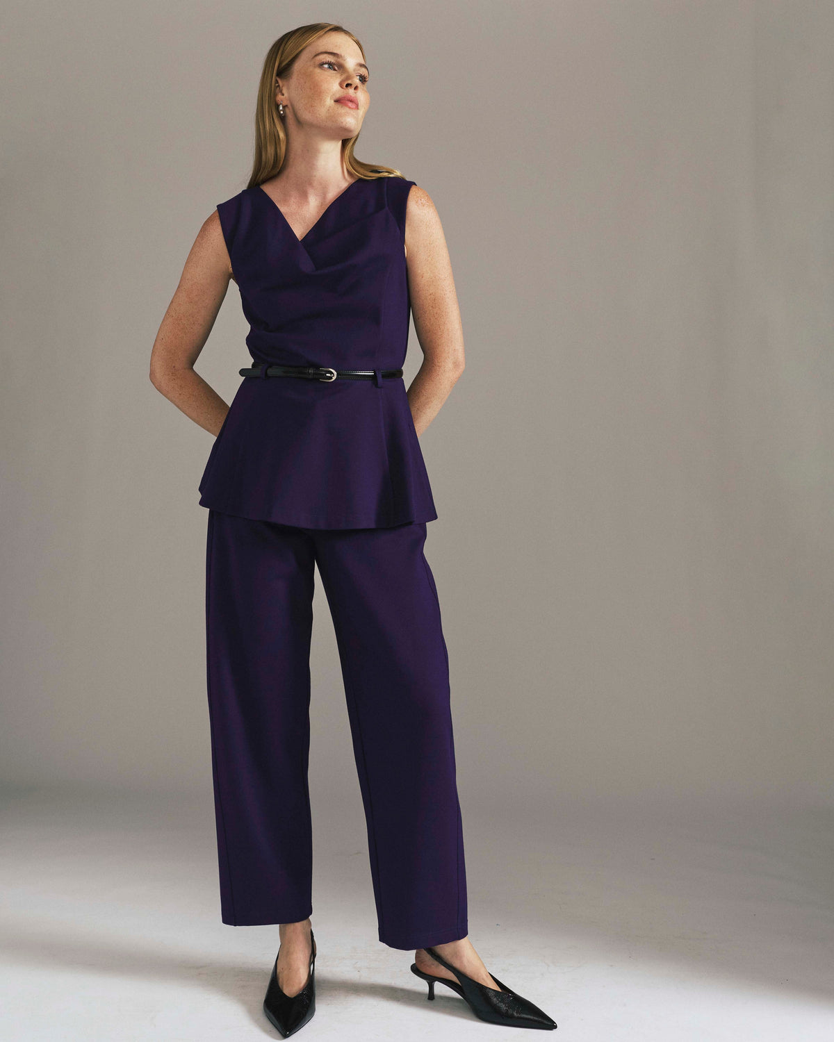 Audrey Relaxed Uniform Ponte Workpant - Supernova