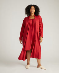 Daphne Lounge Robe - Raspberry