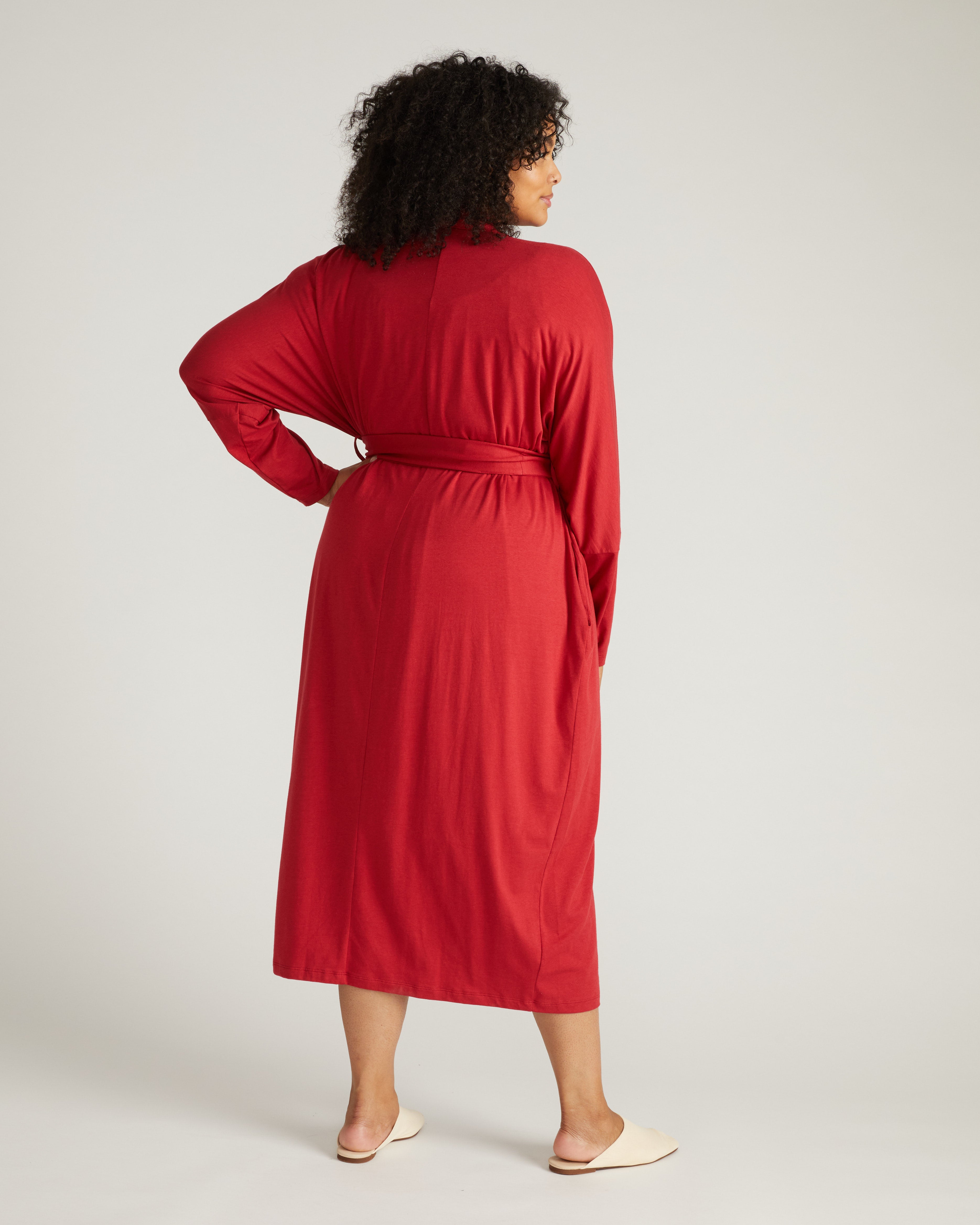 Daphne Lounge Robe - Raspberry
