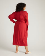 Daphne Lounge Robe - Raspberry