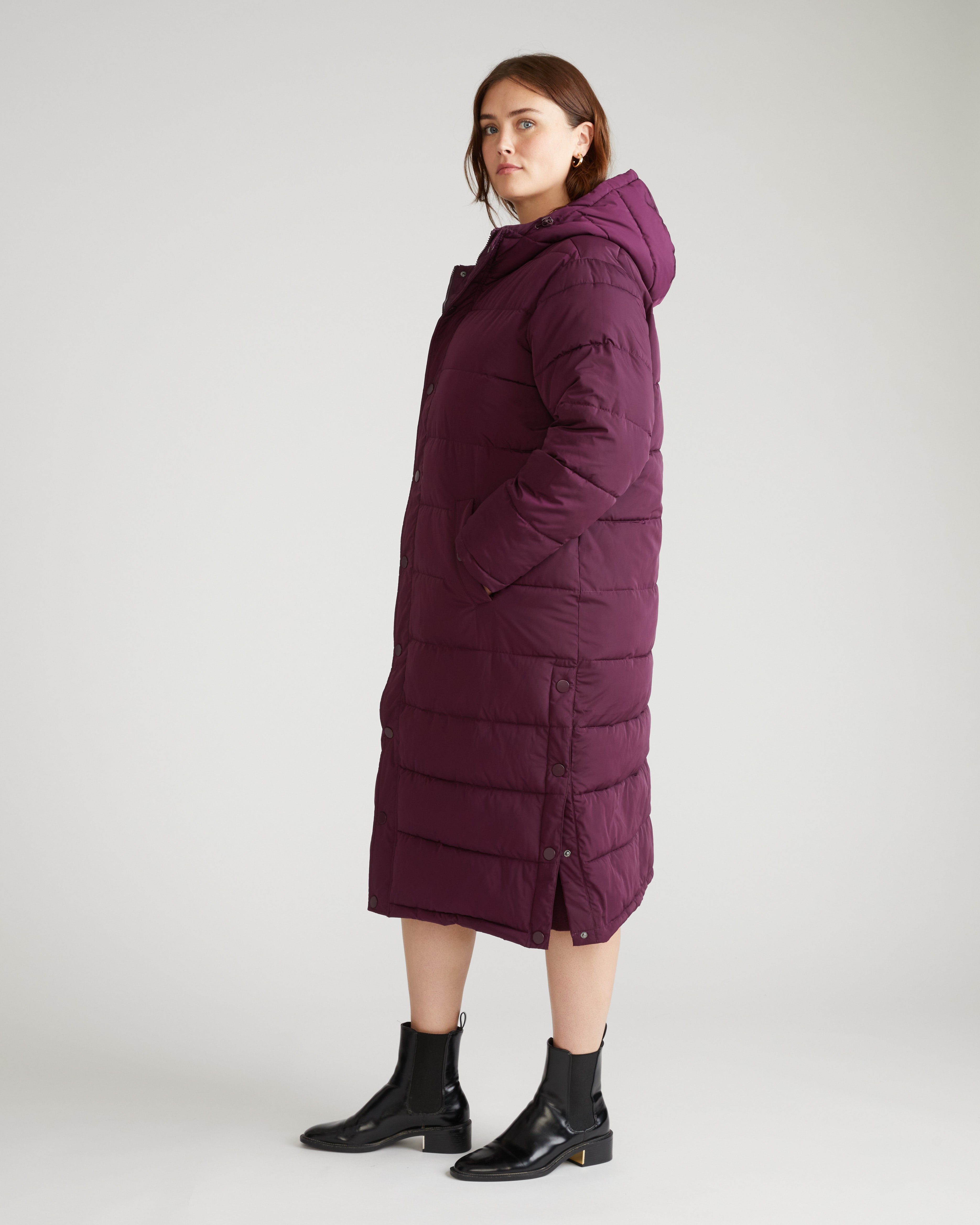 Everest Long Hooded Puffer 2 - Gamay