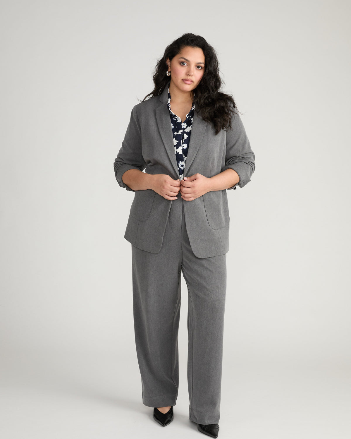 All Day Classic Blazer - Gray Heather