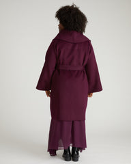 Asha Double Face Wool Blend Coat - Gamay