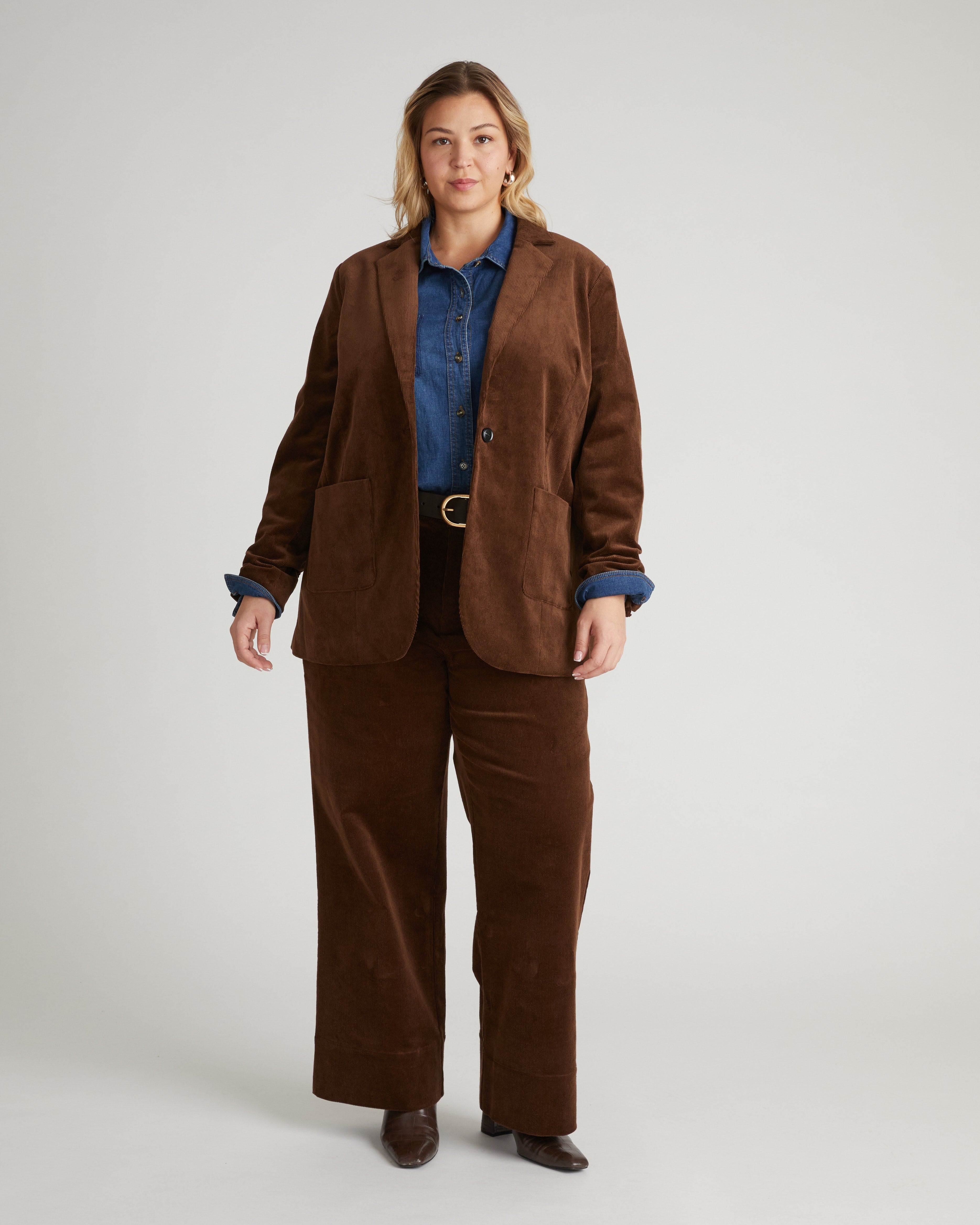 Davis Corduroy Blazer - Coffee