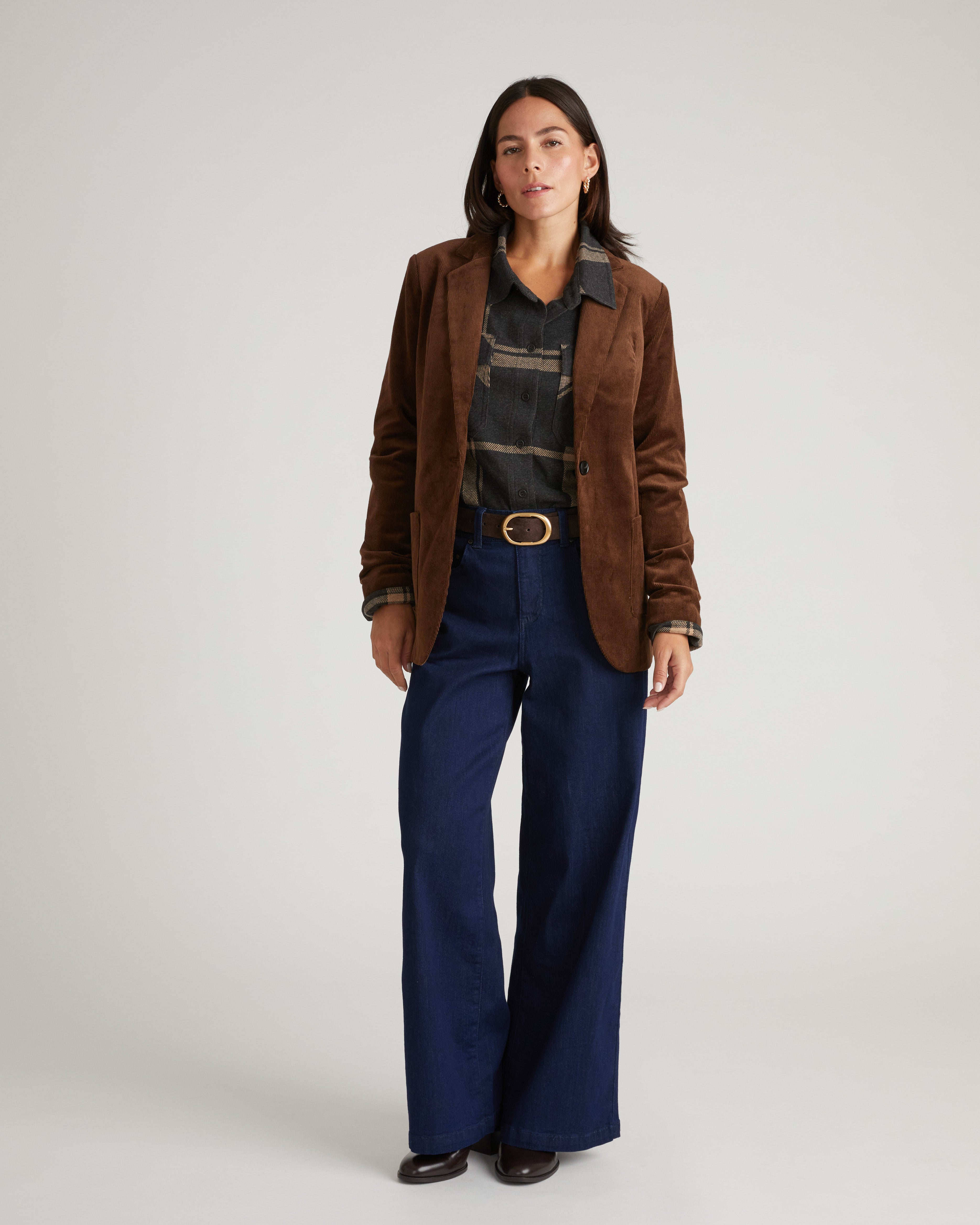 Davis Corduroy Blazer - Coffee