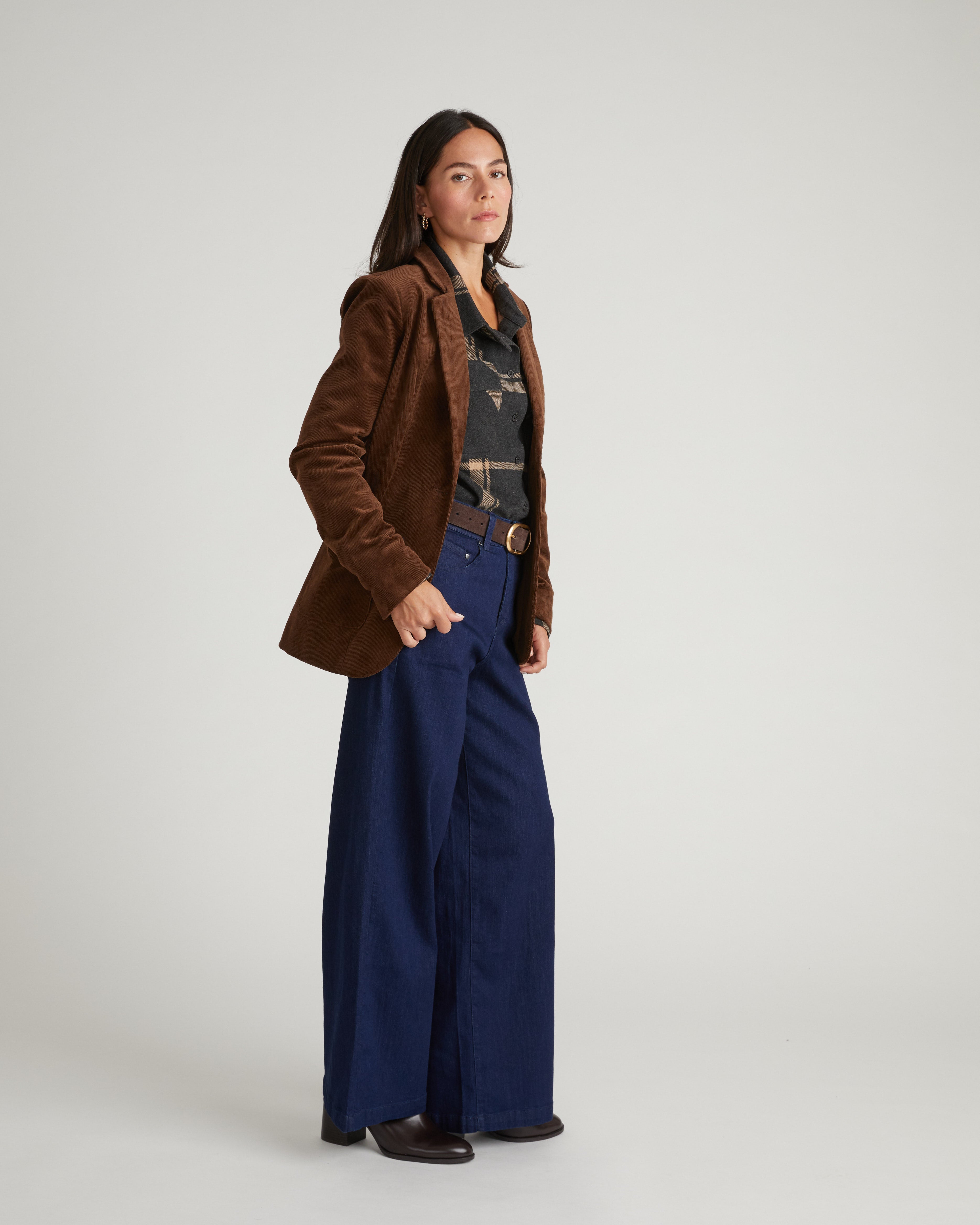 Davis Corduroy Blazer - Coffee