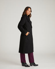 Callaghan Wool Blend Coat - Black