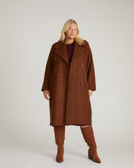 Callaghan Wool Blend Coat - Grizzly