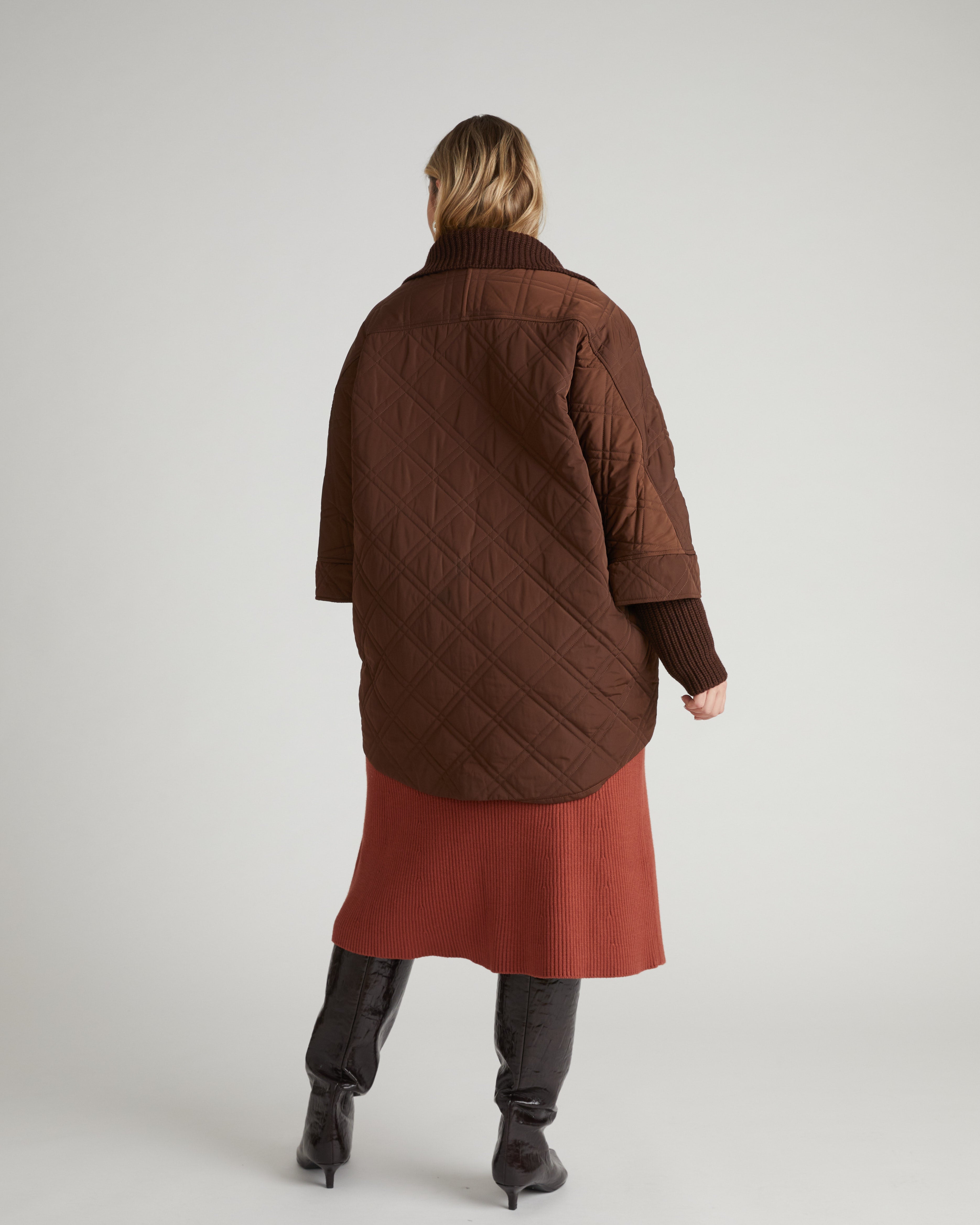 Arcadia Puffer Coat - Coffee