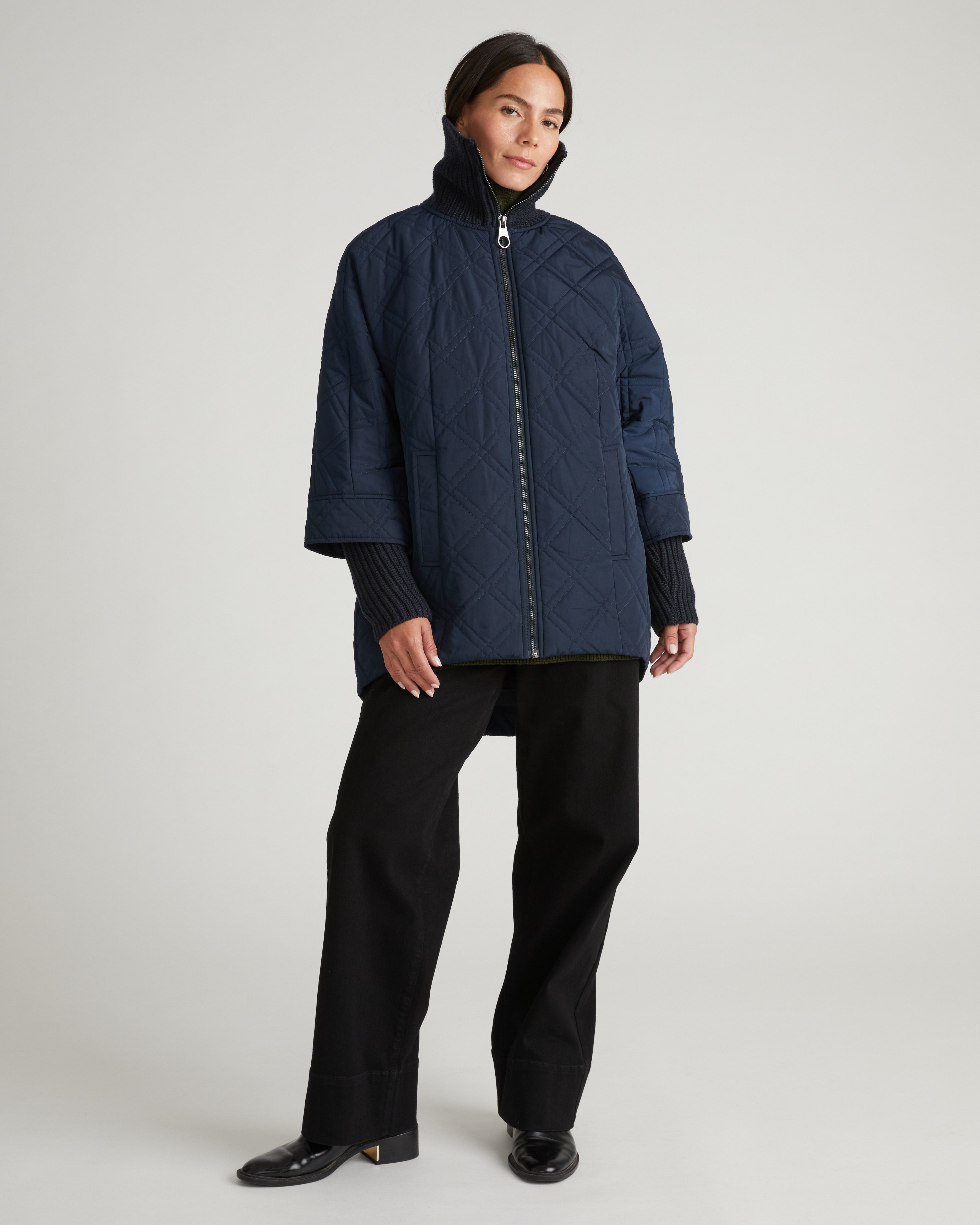 Arcadia Puffer Coat - Navy
