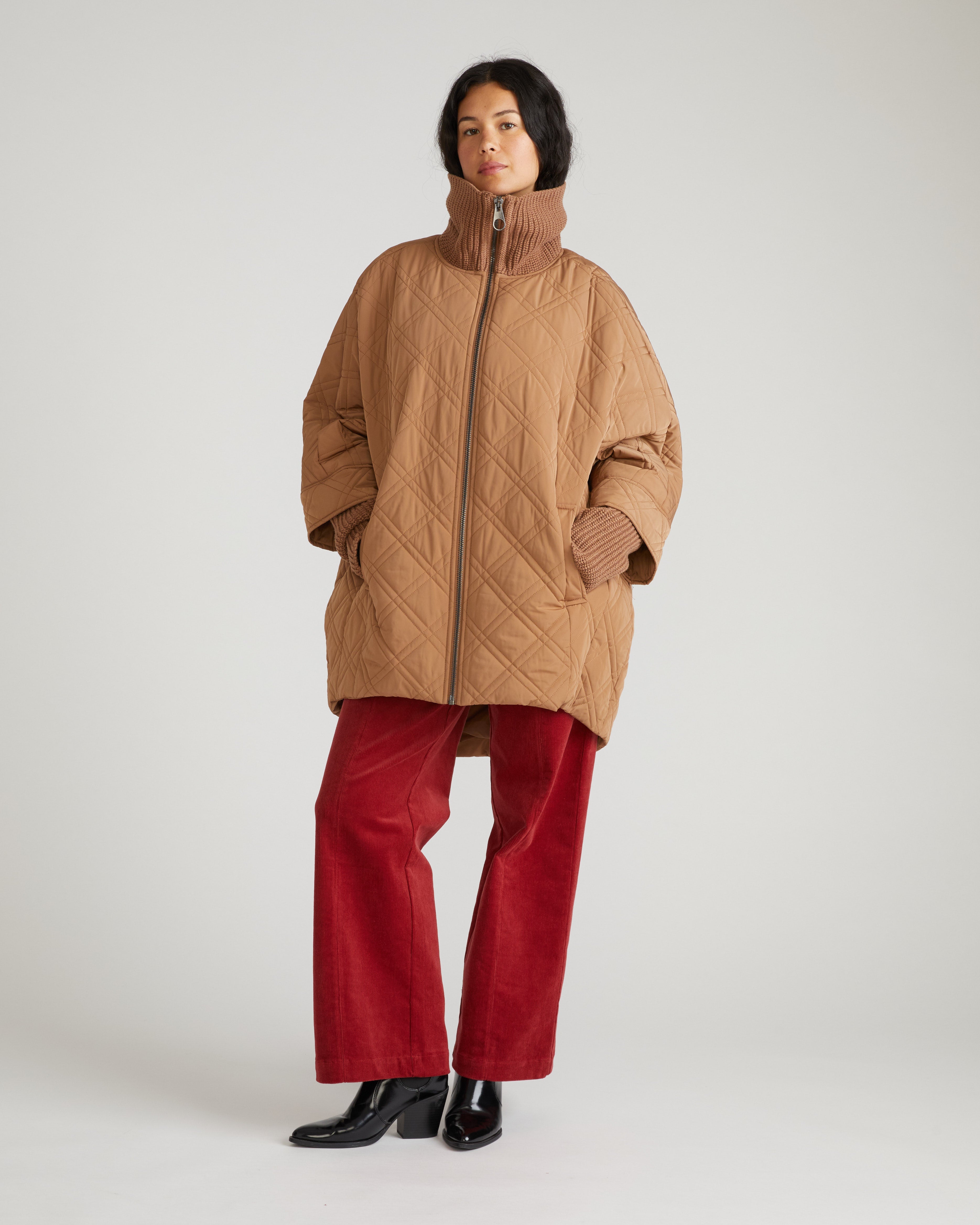 Arcadia Puffer Coat - Classic Camel