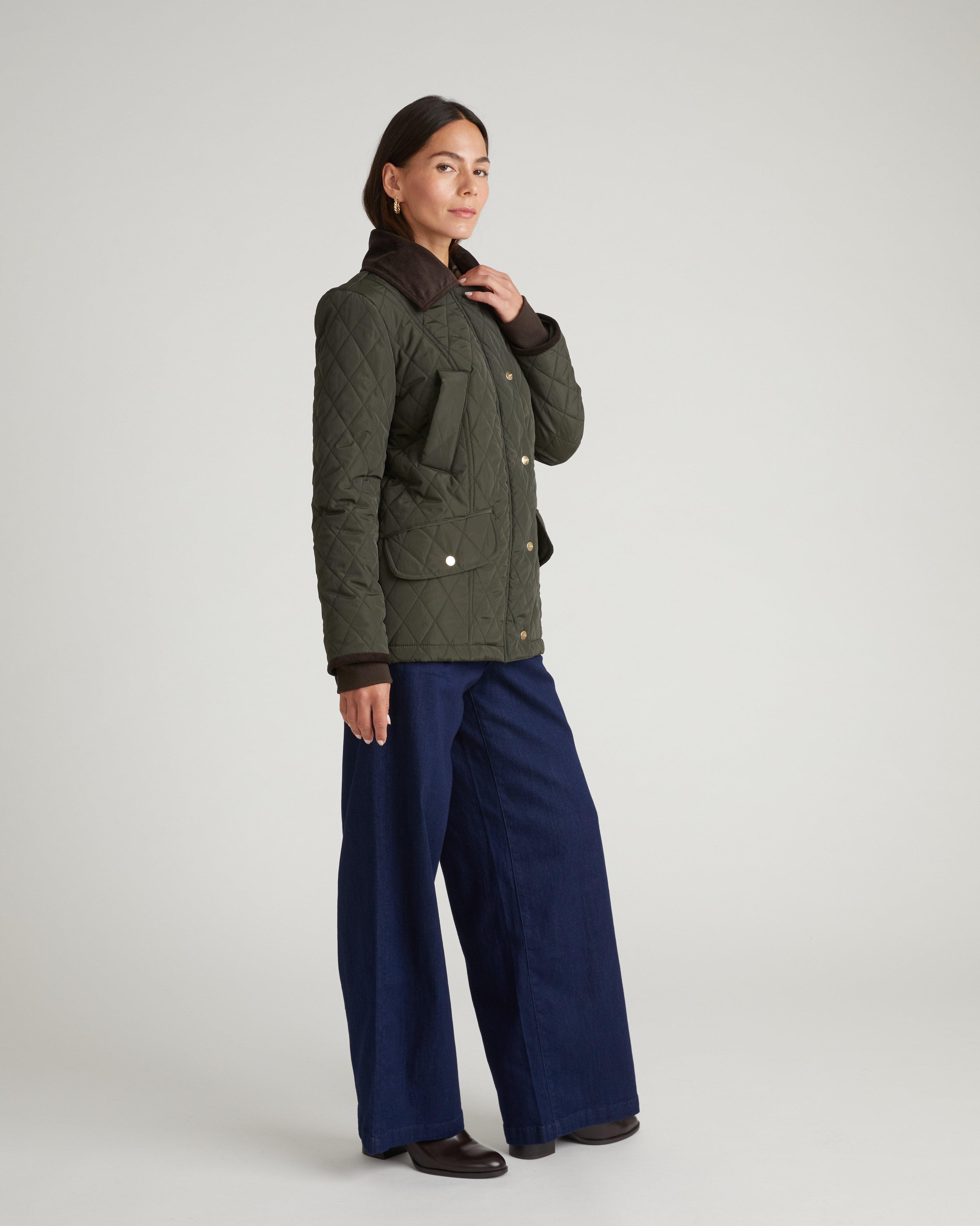 Cambridge Quilted Heritage Jacket - Winter Willow