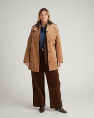 Cortland Stretch Corduroy Trench Coat - Classic Camel