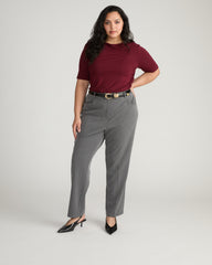 All Day Cigarette Pants - Gray Heather