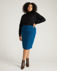 Danube Ponte Skirt - Deep Teal