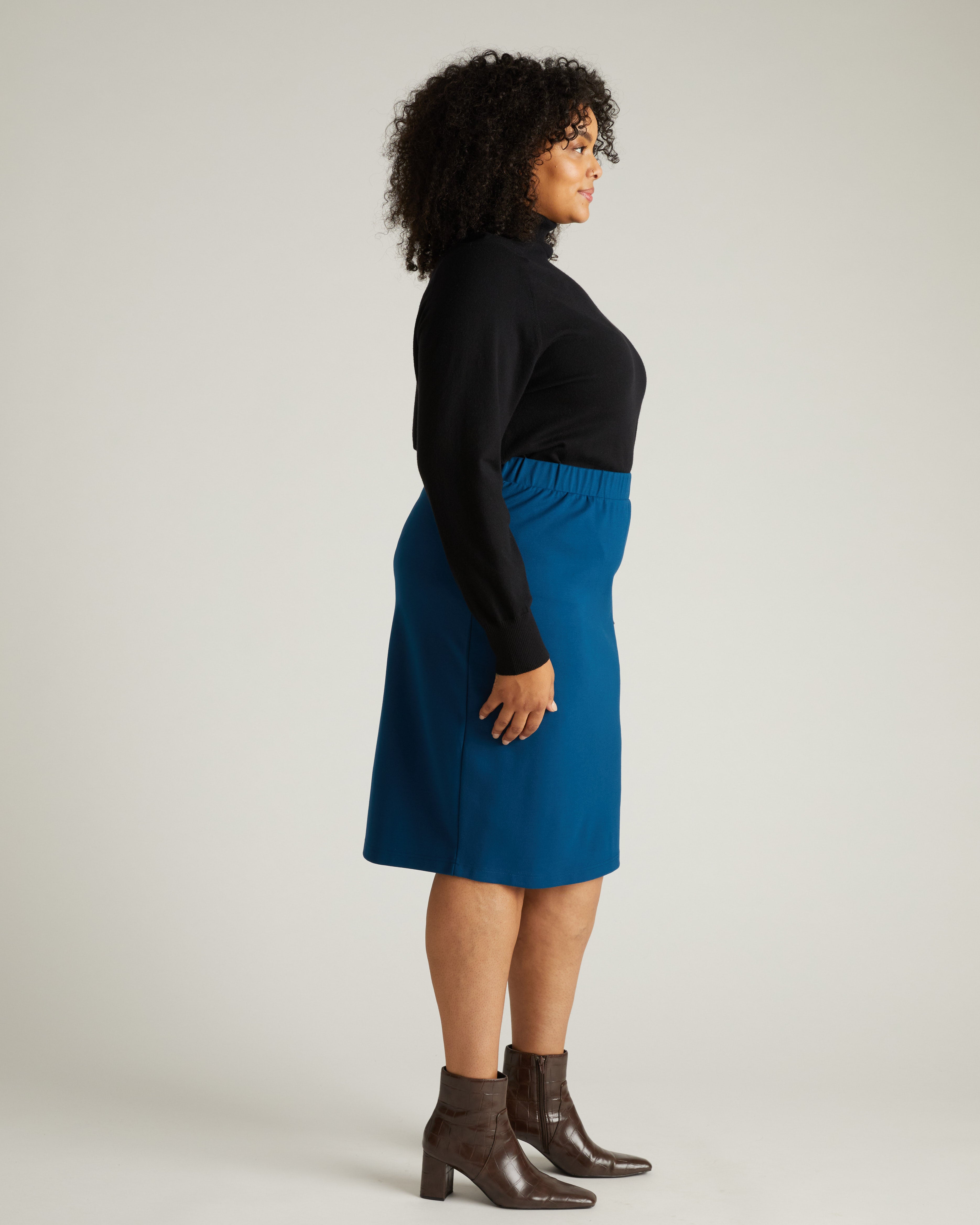 Danube Ponte Skirt - Deep Teal