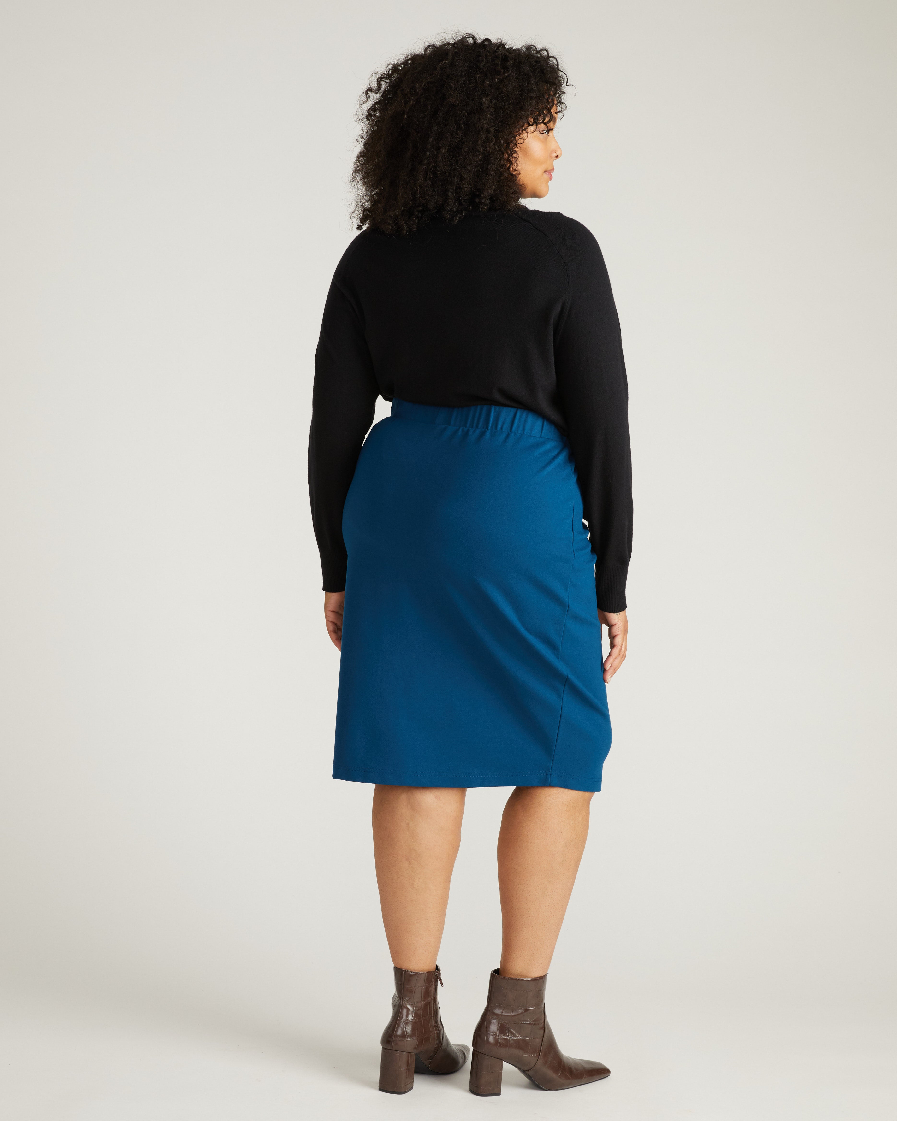 Danube Ponte Skirt - Deep Teal