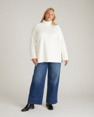Better-Than-Wool Oversize Turtleneck Sweater - Cream