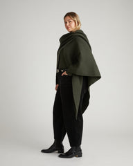 Better-Than-Wool Knitted Wrap - Deep Hiking Green