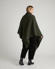 Better-Than-Wool Knitted Wrap - Deep Hiking Green