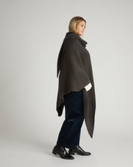 Better-Than-Wool Knitted Wrap - Graphite