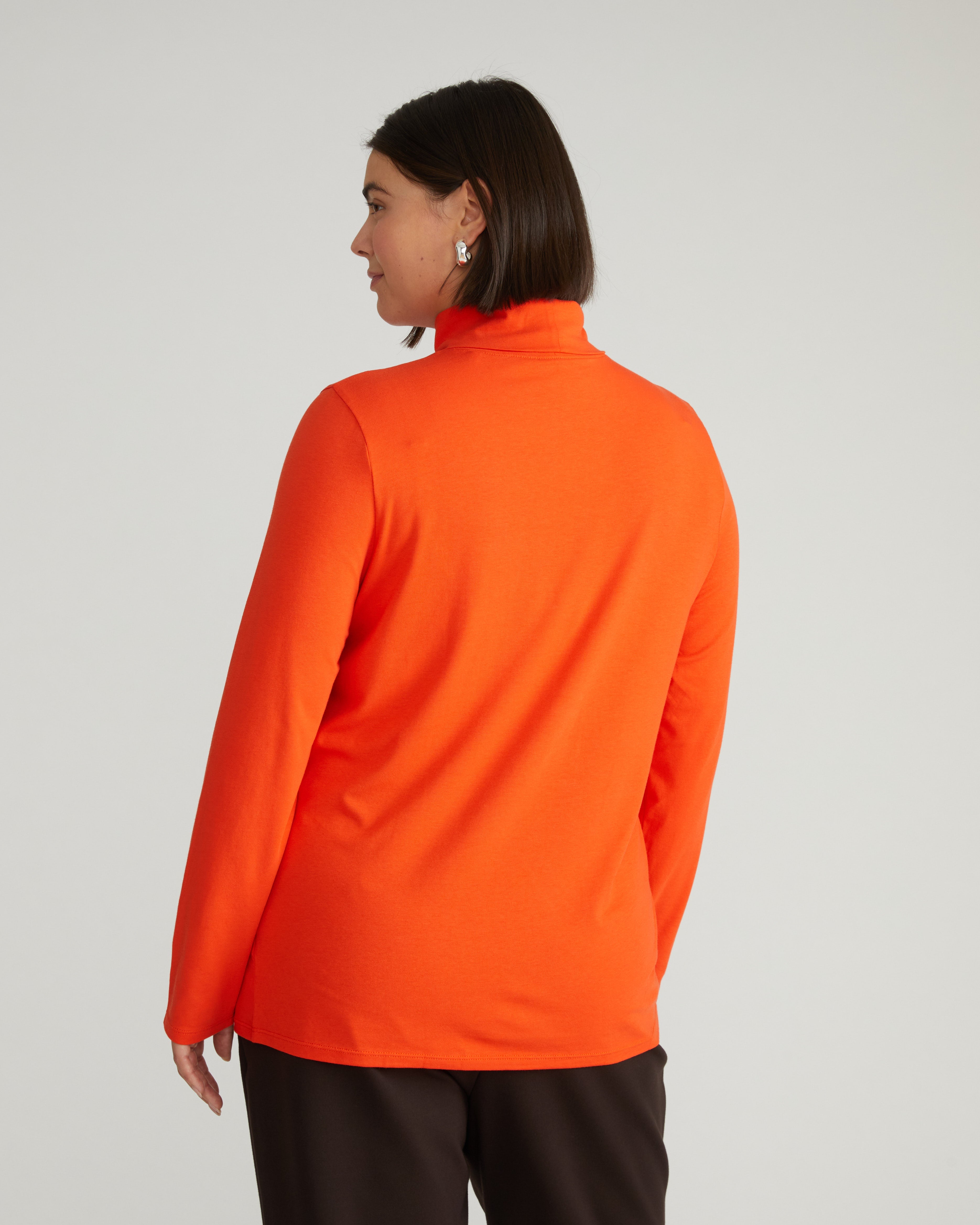 Close Fit Turtleneck - Poppy