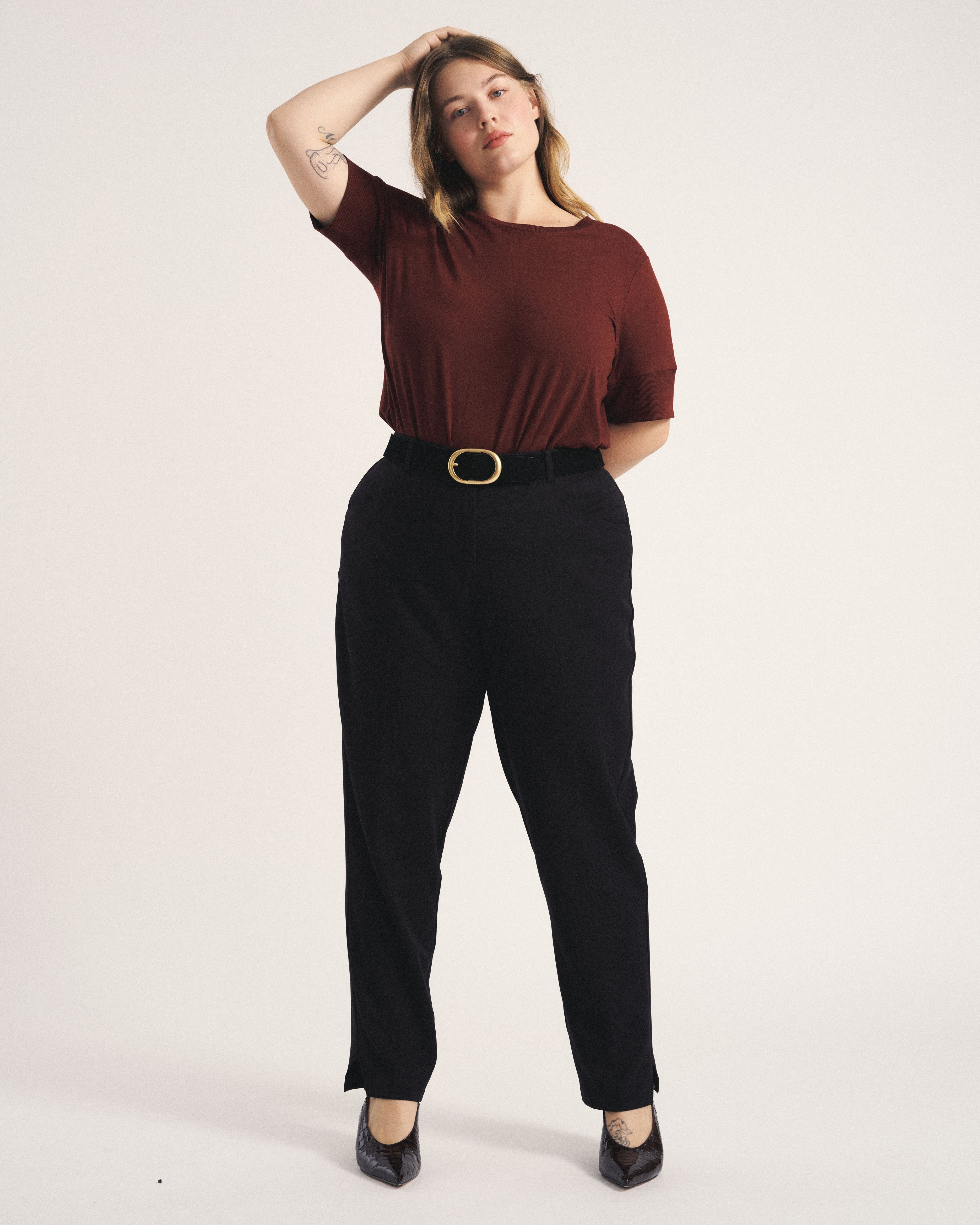 All Day Mercer Tapered Leg Pants - Black