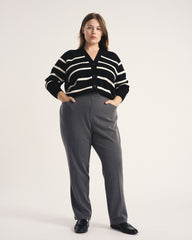 All Day Cigarette Pants - Gray Heather