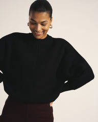 Better-Than-Wool Dolman Sweater - Black