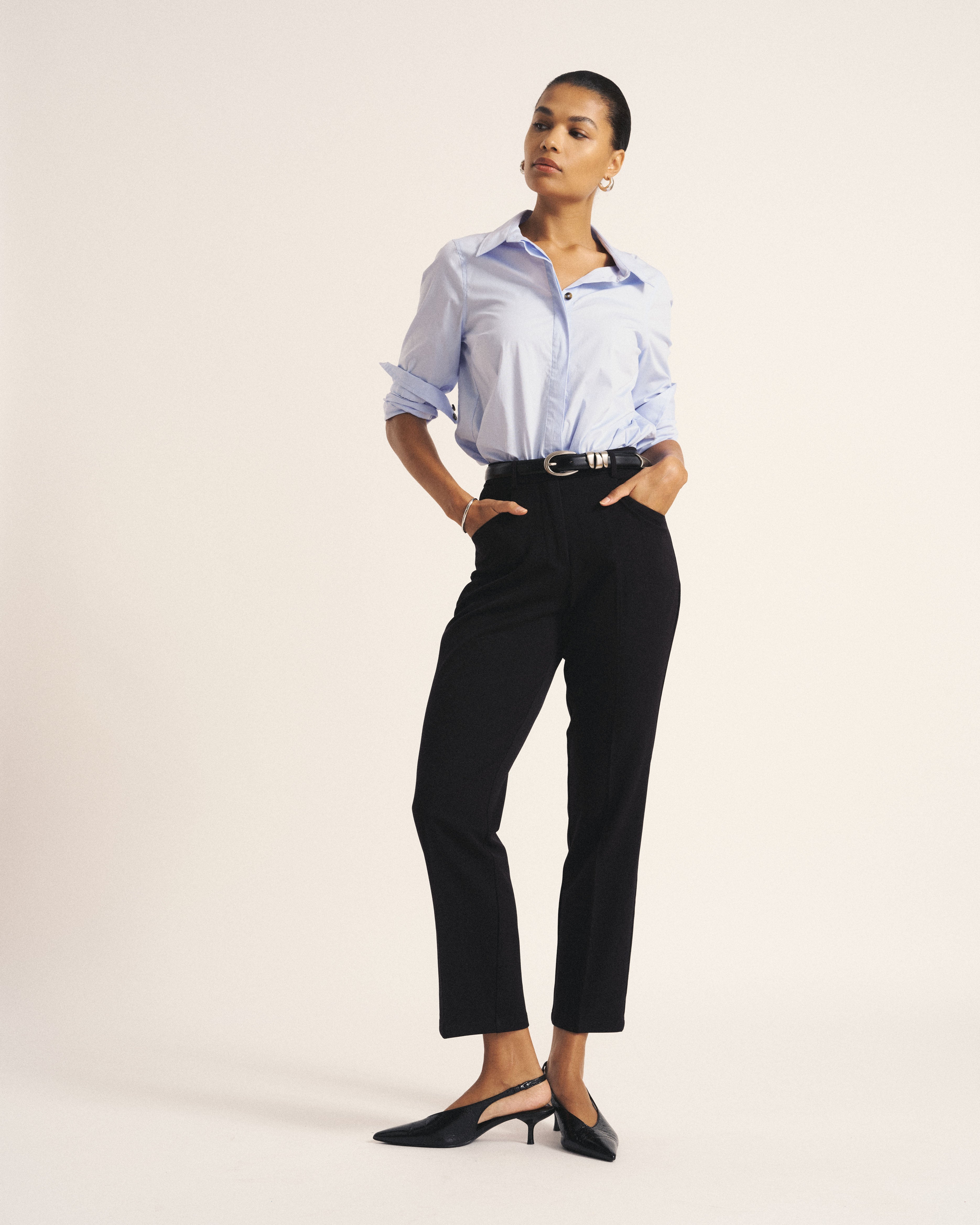 All Day Cigarette Pants - Black