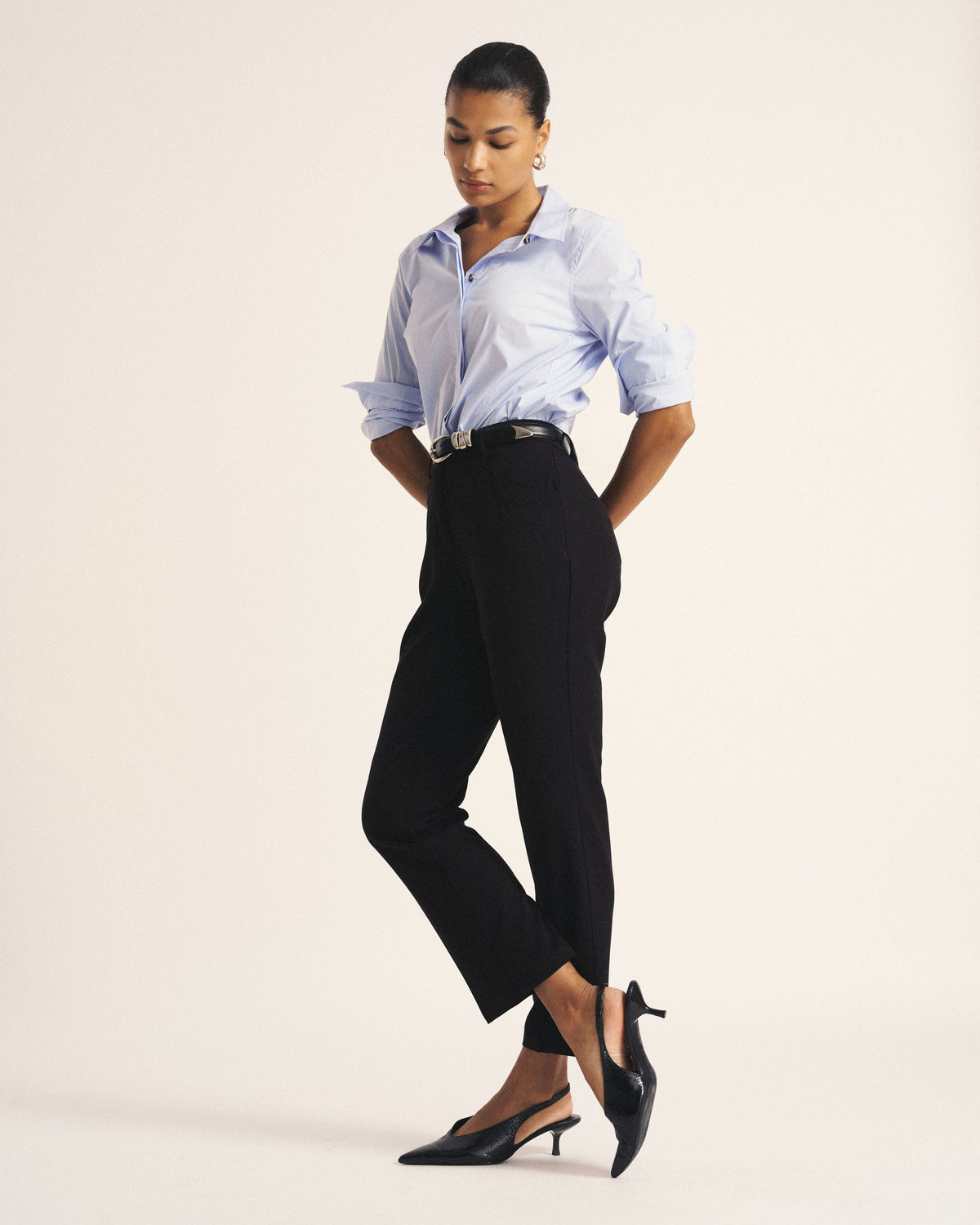 All Day Cigarette Pants - Black