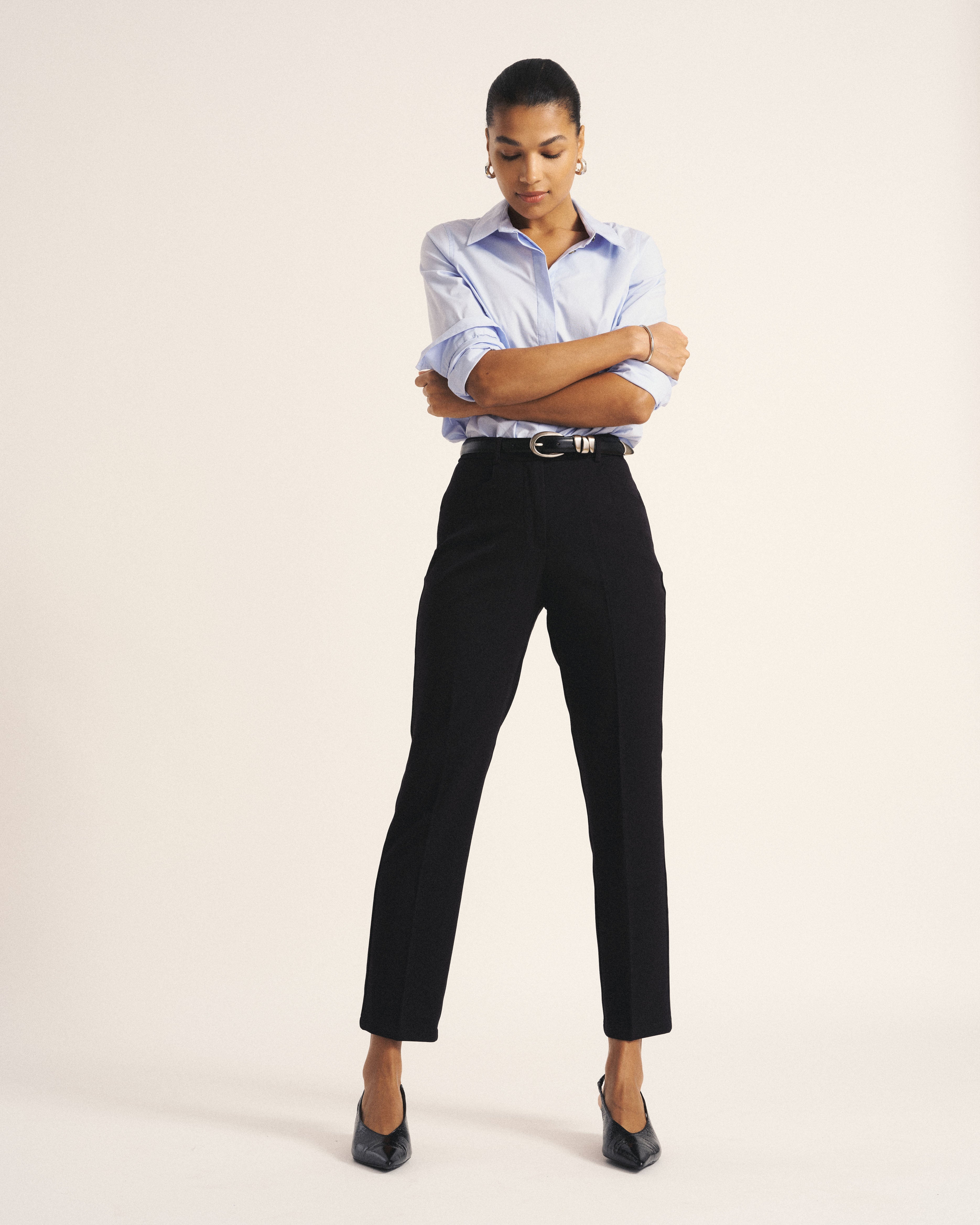 All Day Cigarette Pants - Black