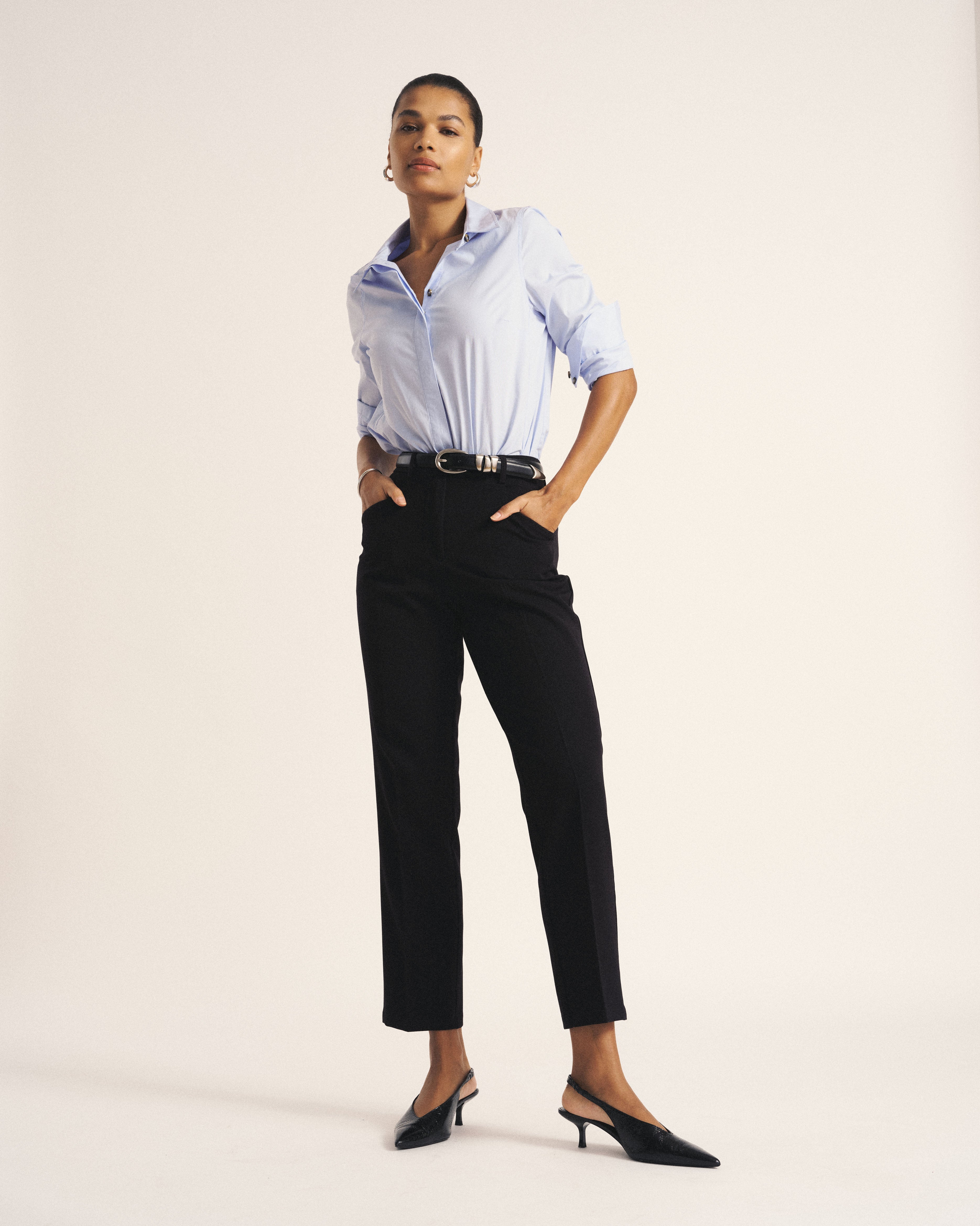 All Day Cigarette Pants - Black