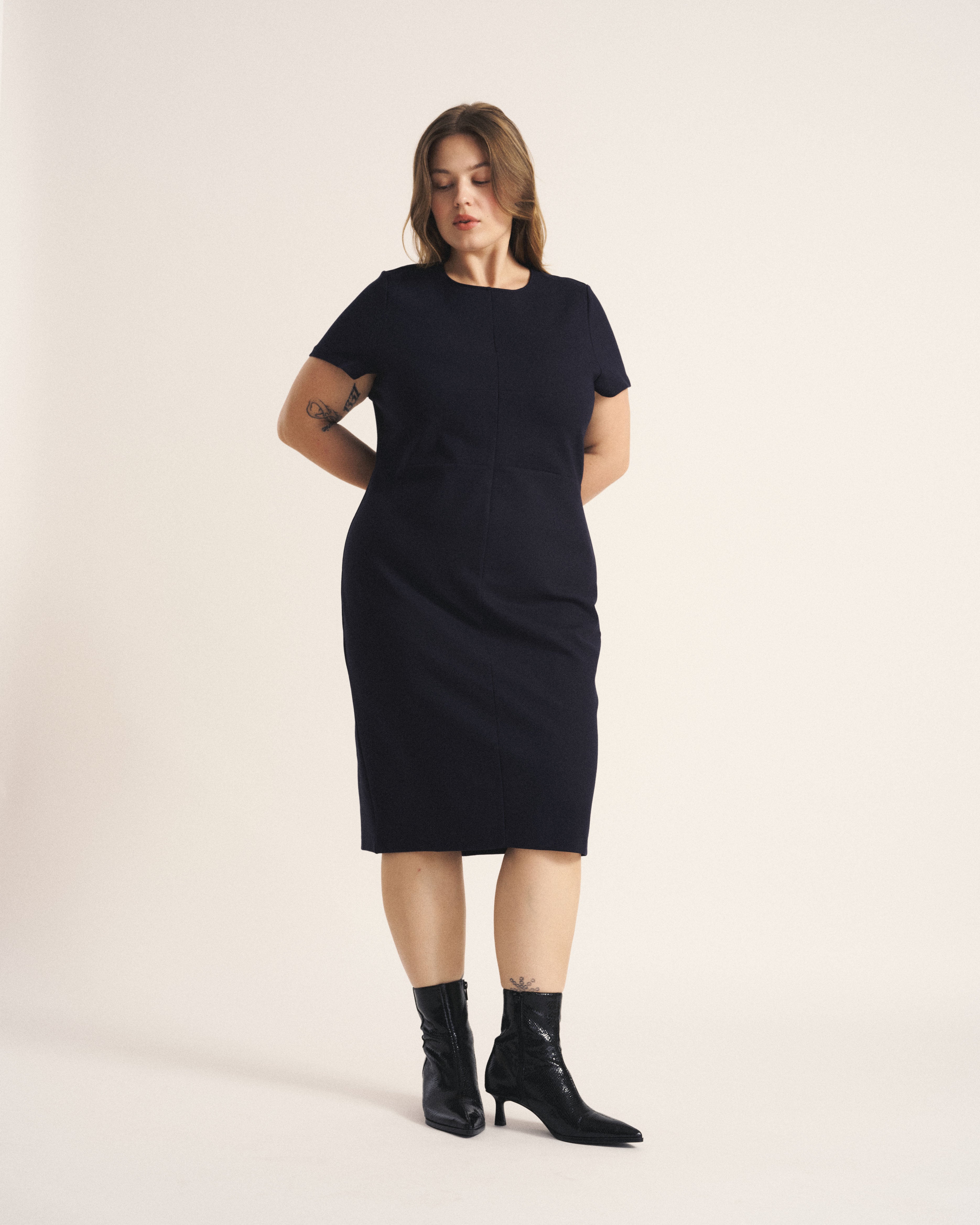 Executive Ponte Dress - Navy