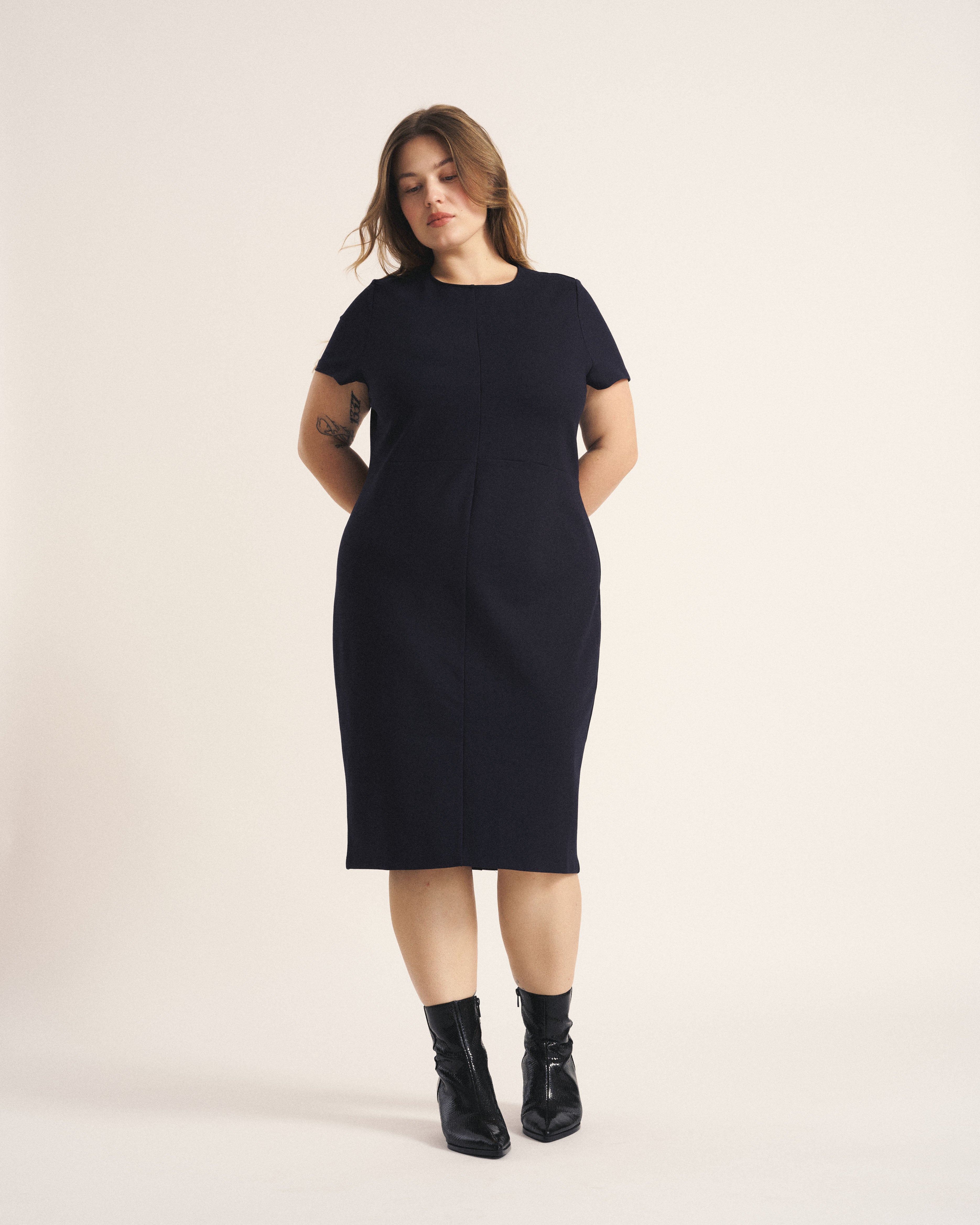 Executive Ponte Dress - Navy