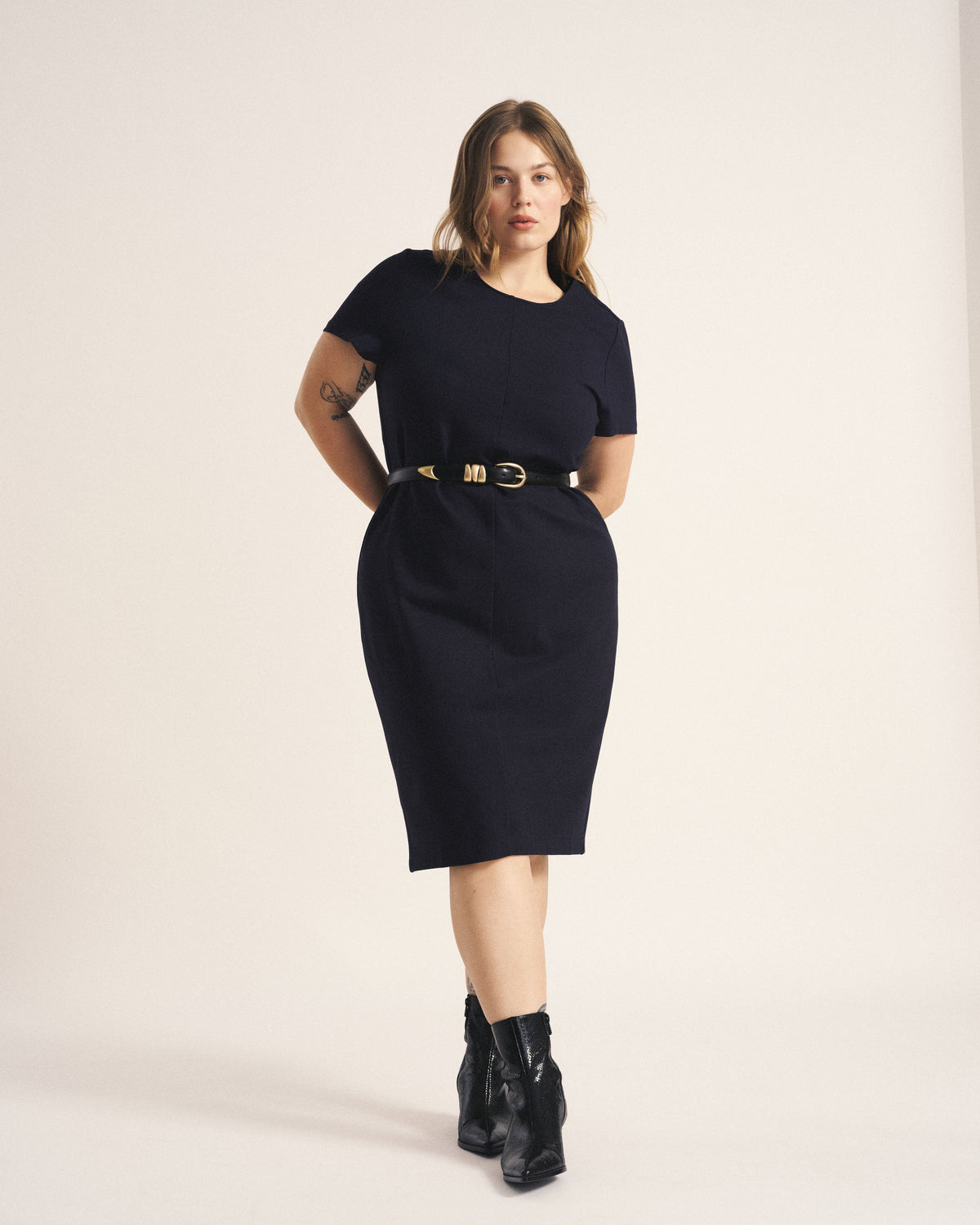 Executive Ponte Dress - Navy