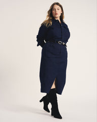 Dakota Denim Dress - Dark Indigo
