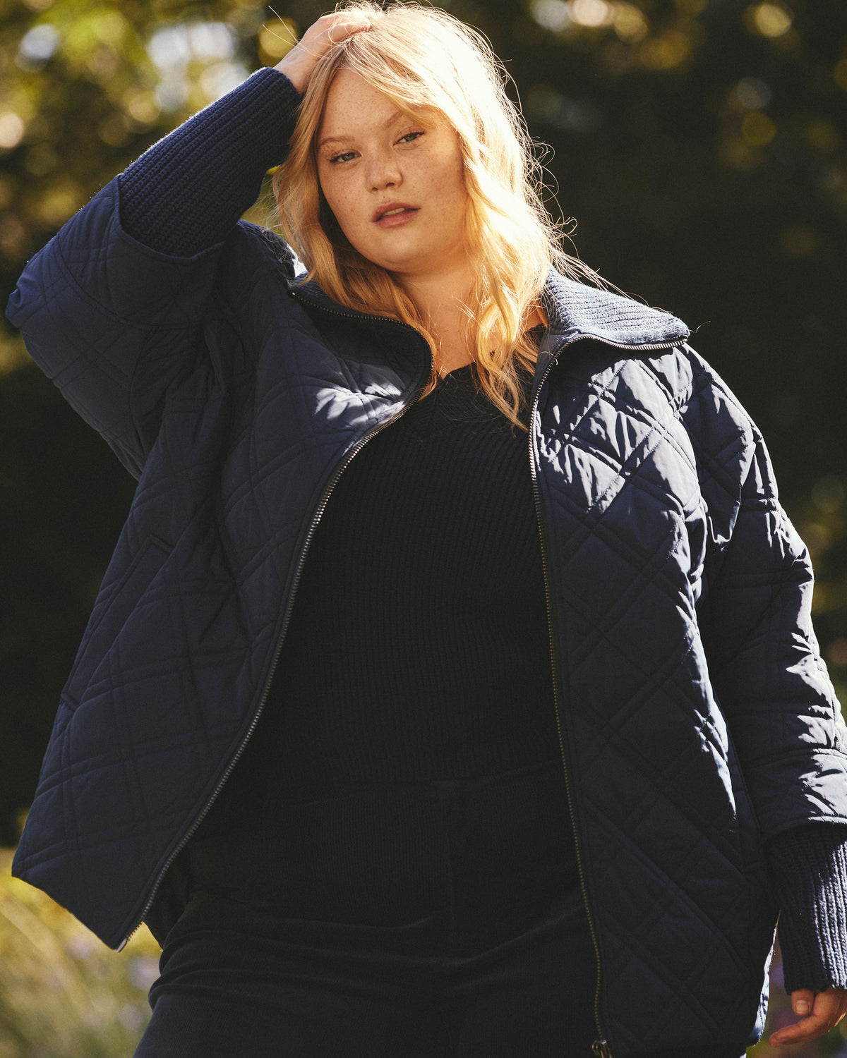 Arcadia Puffer Coat - Navy