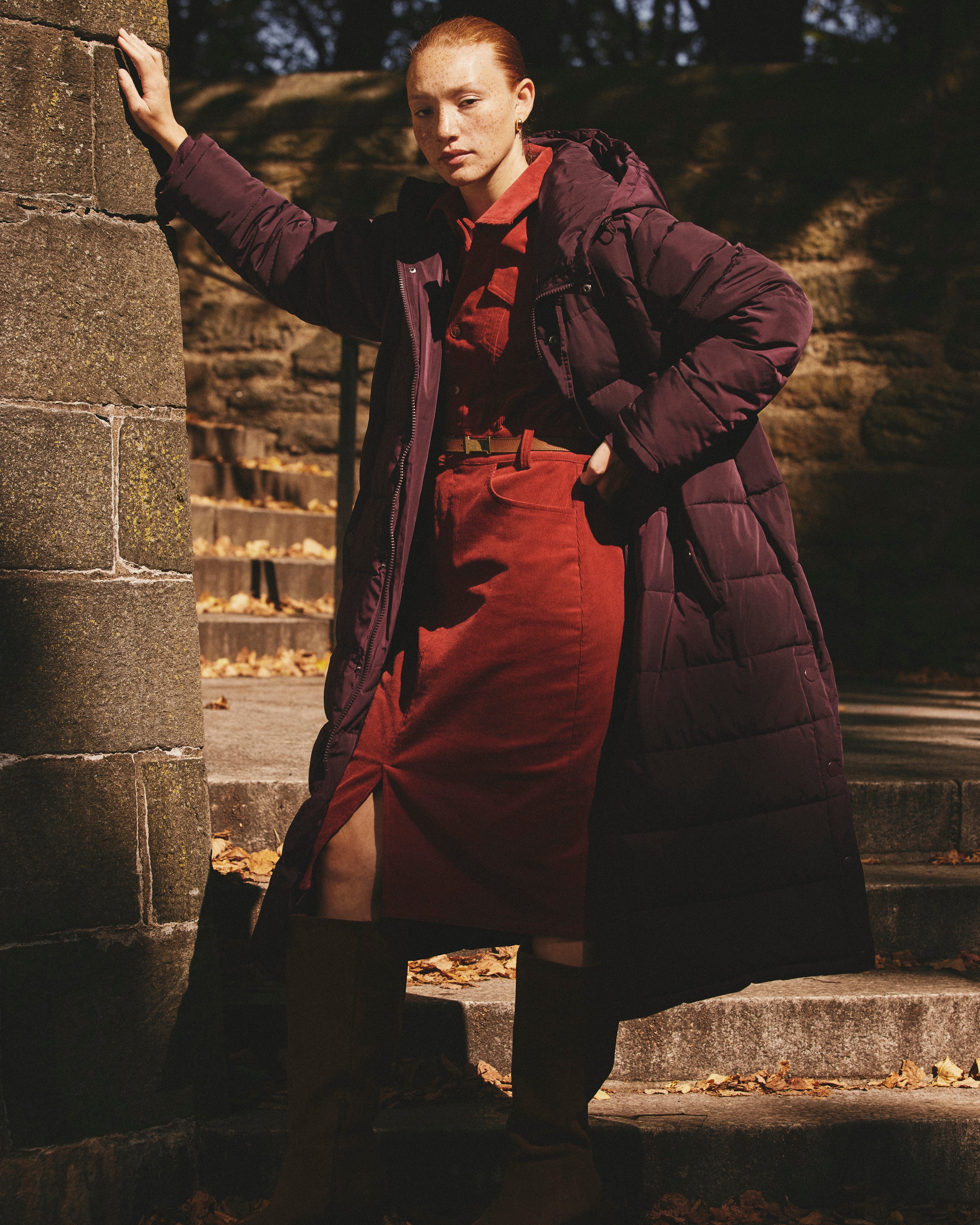 Everest Long Hooded Puffer 2 - Gamay
