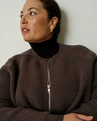 Better-Than-Wool Zip Cardigan - Graphite